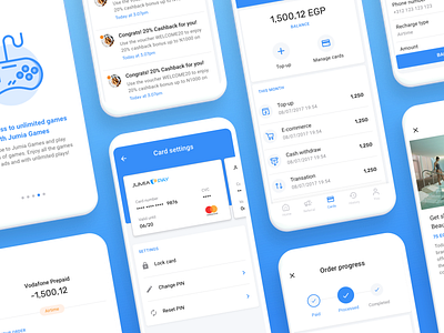 Jumia Pay App app design illustration product design typography ui ux visual design