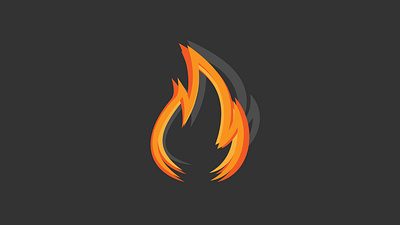 FIRE app illustration logo vector