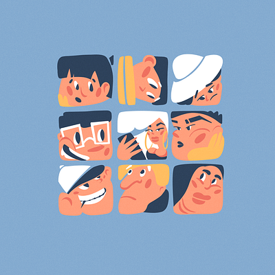Social network adobe illustrator character dribbble emotion flat girl illustration instagram network social media