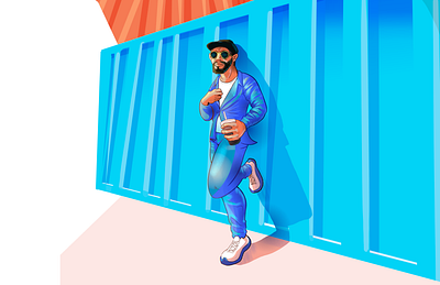 Fresh Fit Inspiration design graphic design hero image illustration style ui