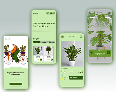 plants 3d animation branding design graphic design green home homeplants logo motion graphics plants ui ux