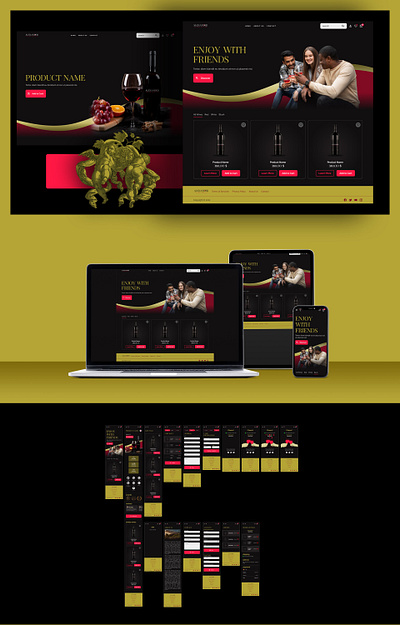 Alexander Wine - UI/UX Design drink figma luxury premium ui ux wine