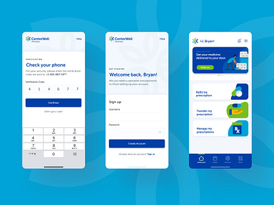 Pharmacy App Sign-Up Flow app daily ui figma flow form input interface ios mobile pharmacy product design signup