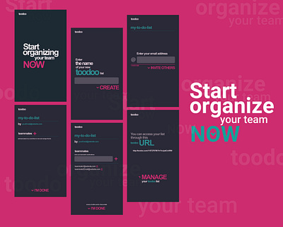 Toodo app flat flatdesign too do ui uidesign uidesigner