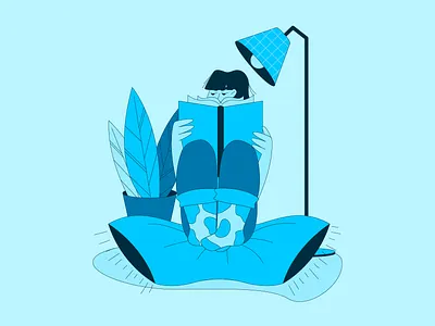 Reading adobe adobe illustrator behance character character design character designer design dribbble flat character flat desing illustration illustrator minimalist illustration outline outline illustrations procreate vector vector character vector illustration web illustration