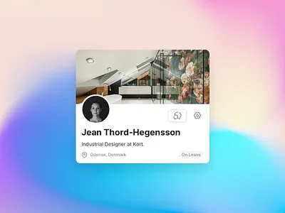 Profile Header colleague intranet profile user