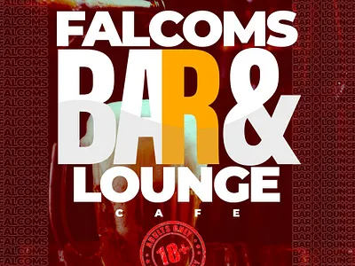 FALCOMS BAR & LOUNGE branding design graphic design logo