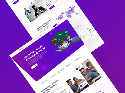 Payment Gateway Landing Page bank bank app banking cards clean fintech fintech landing page fintech website gateway landing page design mastercard minimal pay payment payment method payment system ux design visa visa card wallet