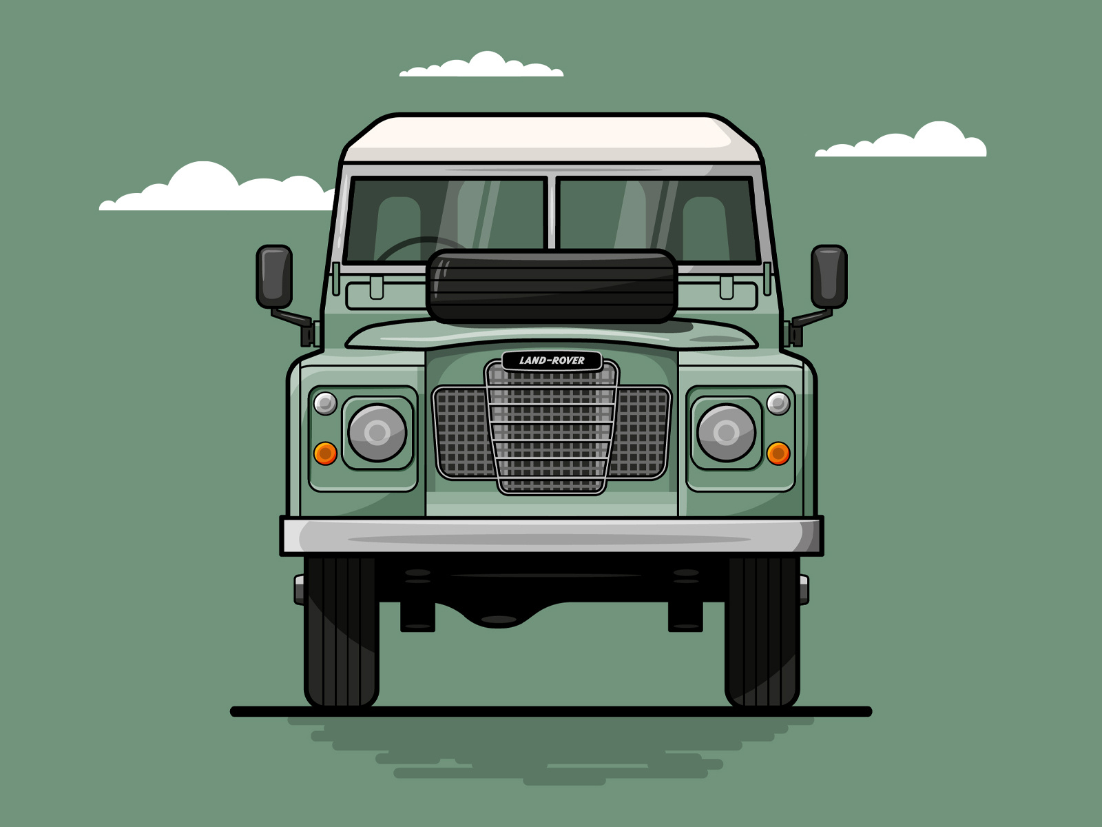 1983 Land Rover Series 3 by Axel Brzoska on Dribbble