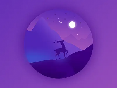 glowing illustration gradient illustration