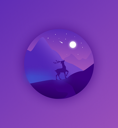 glowing illustration gradient illustration