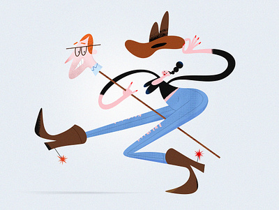 YOU GO GIRL ;) adobe illustrator adobe photoshop branding character design funny girl illustration strong womans day
