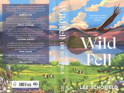 Wild Fell alex green book cover digital folioart illustration landscape nature texture wildlife