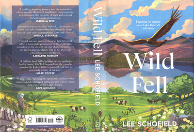 Wild Fell alex green book cover digital folioart illustration landscape nature texture wildlife