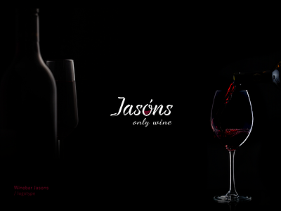 Logotype Winebar Jasons branding design logo vector