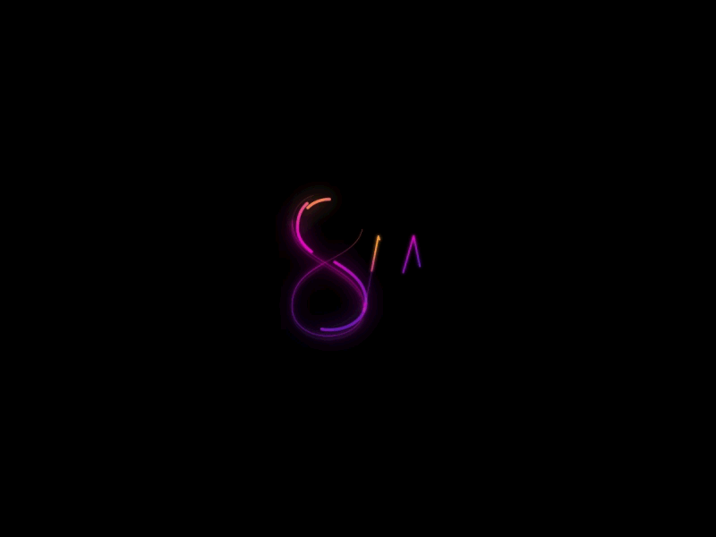 8M 8m line animation motion graphics