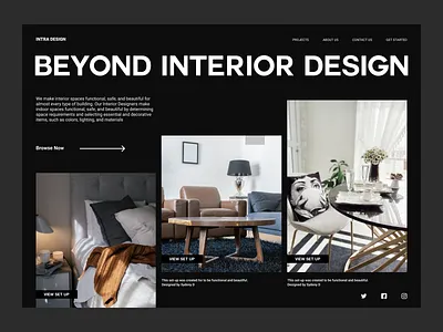 Interior Design Website creator design designer figma landing page landingpage prototype ui ui daily uiux ux ux daily uxui webdesign website wireframe