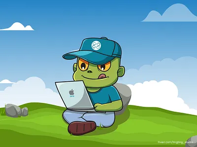 mascot cartoon character branding cartoon design fiverr illustration logo mascot vector