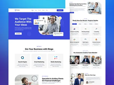 Digital Agency Landing Page Ui Design agency landing page agency website creative agency digital digital agency digital landing page fmrawuser homepage landing landing page marketing agency ui ui design uidesigner uiux userexperience userinterface visual design website