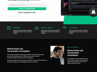 Bruno Fraga's Landing Page adobe xd creative landing page design elementor elementor pro elementor website figma landing page ui wordpress