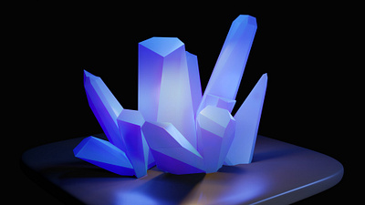 Crystals 3d 3d design blender crystals cycles eevee gems shiny