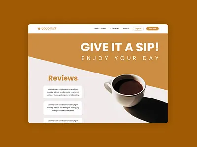 Cocmist Coffee app branding design graphic design icon logo ui ux vector
