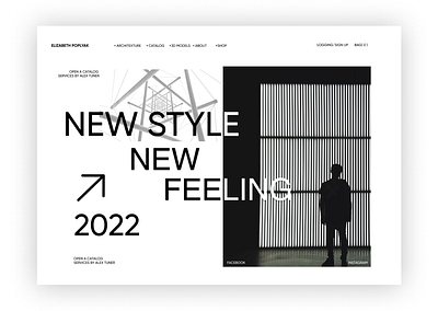 NEW STYLE/ NEW FEELING design typography ui ux
