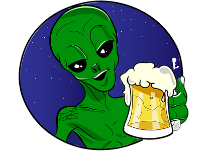 Illustration - Buddy alien alien animation collection graphic design illustration illustrator
