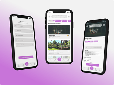 Party Planning App app dailyui design ui ux
