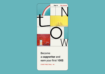 Mobile version graphic design typography ui ux