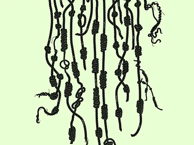 Quipu data visualization graphic design illustration infographics