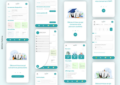 Student App app design ui ux