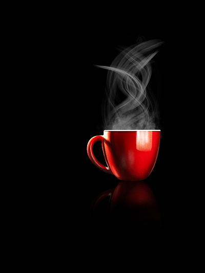 Red Coffee Cup illustration procreate work