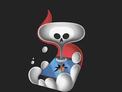 Doom Scrolling 3d 3d painting airbrush airbrush painting animation cell phone design doom scrolling editorial illustration illustrator louis wes motion design motion graphics nuke style frame