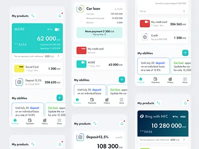 Corporate banking: mobile design banking banking app cards financial financial app financial industry mobile app mobile design ui design ux design