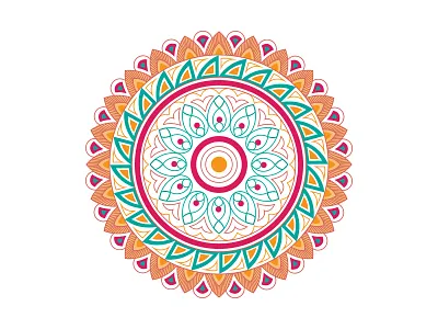 Mandala Round ornament style vector in illustration art curcle mandala graphic graphic design illustration luxary mandal mandala mandala design ornament pattern