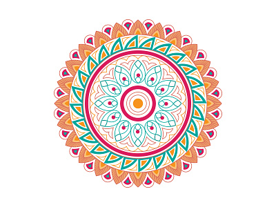 Mandala Round ornament style vector in illustration art curcle mandala graphic graphic design illustration luxary mandal mandala mandala design ornament pattern