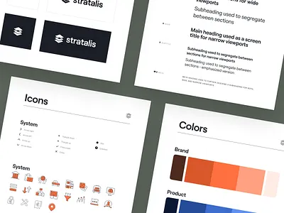 Stratalis - Website style guide business clean colors design guide developer guidelines hand off layers logo minimalistic specifications technology web scraping website design website guide website specs