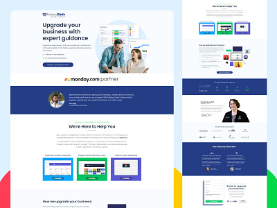 Landing Page Design // PolishedGeek branding design landing page ui ux web design