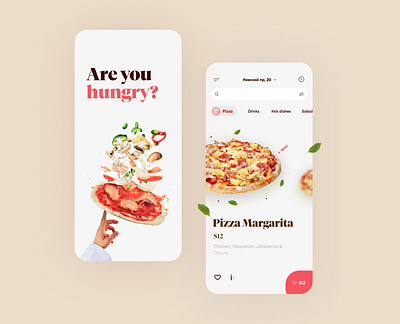 Pizza delivery app concept app delivery food pizza ui uxui