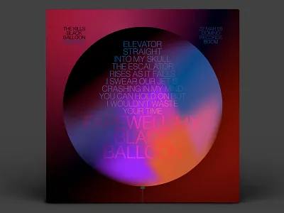 The Kills Typographic LP Cover album art album design brand branding changethethought design graphic design illustration logo music art product design the kills type typography vector