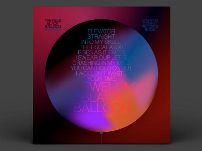 The Kills Typographic LP Cover album art album design brand branding changethethought design graphic design illustration logo music art product design the kills type typography vector