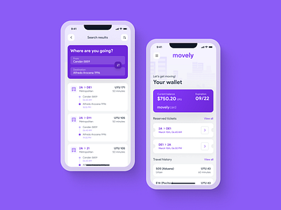 Movely — Bus travel app bus booking design interface location map map mobile public transport ticket booking transit app travel app ui user experience ux