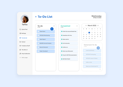 Daily UI #042 - To-do List app app design daily ui 042 daily ui day 42 dailyui notion notion design to do list ui ui design web design