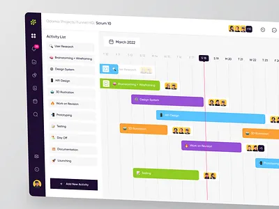 Timeline View Dashboard Website activity calendar dashboard dashboard design dashboard ui monday product design productivity schedule scrum time management timeline timeline ui timeline view ui ui design ux web website