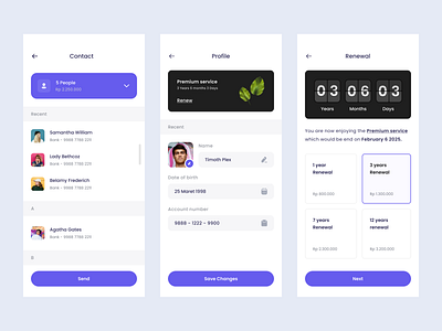 Mobile Banking App - Part 2 app design bank banking budget card coin credit card design finance fintech mobile mobile banking money top up transfer typography ui design uiux wallet