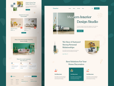 Interior Design Website Design agency website architecture clean ui design agency ecommerce furniture header exploration homepage interior interior design landing page design landingpage md shamim hossain minimal mobile app online shop real estate ui ux website design