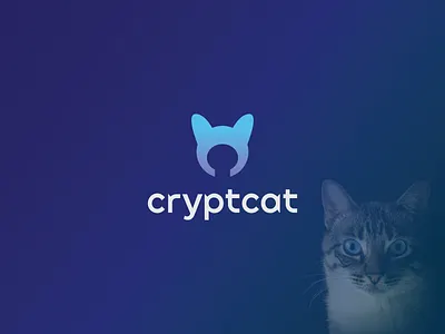 cryptcat abstract animal brand identity branding cat logo creative crypto ecommerce flat gradient iconic logo logo design logo design concept logotype minimal modern nft startup symbol