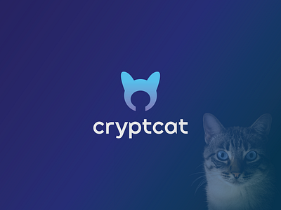 cryptcat abstract animal brand identity branding cat logo creative crypto ecommerce flat gradient iconic logo logo design logo design concept logotype minimal modern nft startup symbol