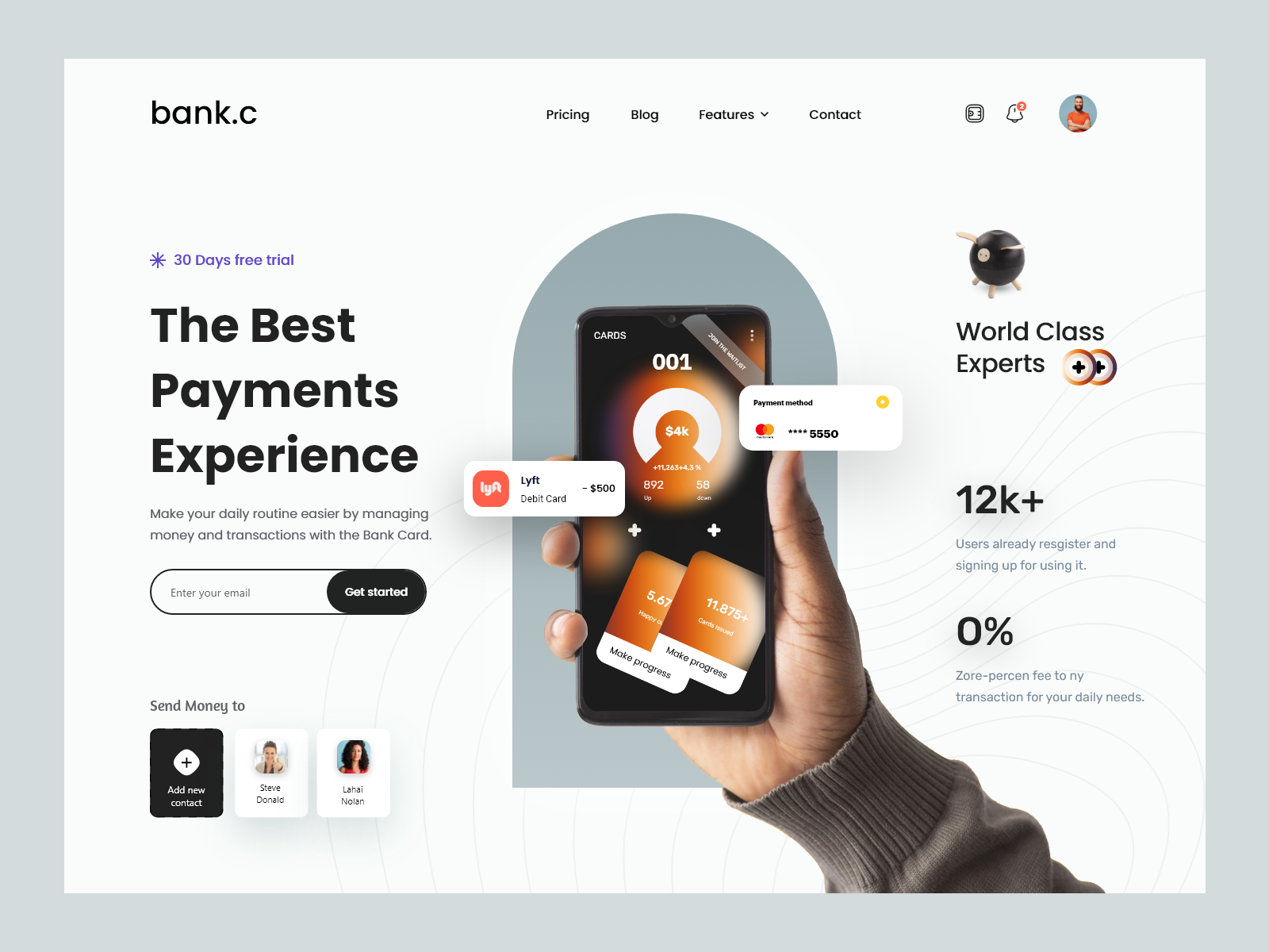 Example of High Converting Saa S Landing Page Design